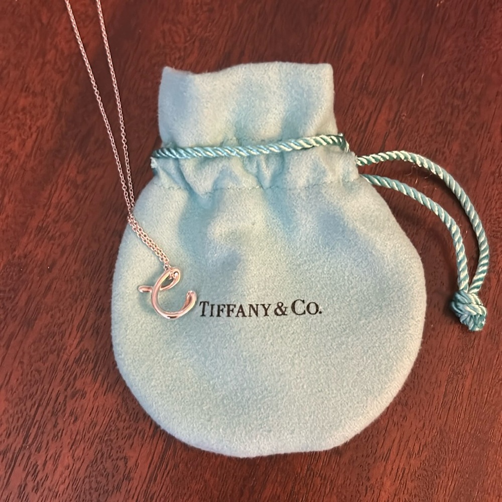 Letter "C" pendant and chain from Tiffany & Co.